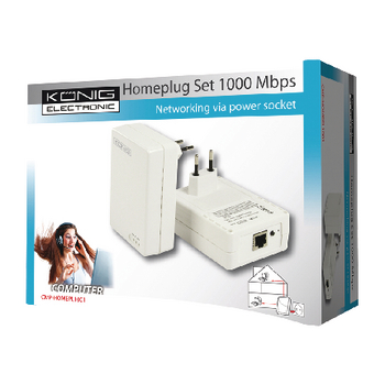 CMP-HOMEPL1001 Homeplugset wit 1000 mbps Verpakking foto